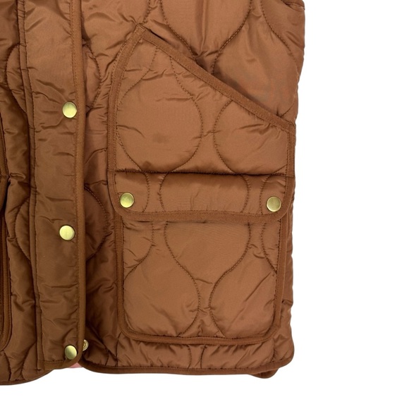 J. Crew Women's Quilted Excursion Puffer Vest in Dark Nutmeg Size S - Picture 10 of 14